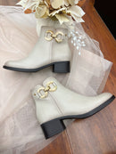 Patrizio Italiano 'Imperia' Beige Ankle Boot