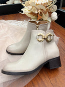 Patrizio Italiano 'Imperia' Beige Ankle Boot