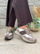 Kate Appleby Caithness Trainer - Taupe, Brown & Cream