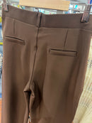 Maryann Magic Stretch Wide Leg Trouser - Chocolate Brown