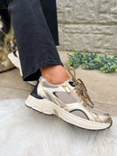 Marco Tozzi Gold Chunky Trainer 2-23779-45