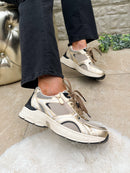 Marco Tozzi Gold Chunky Trainer 2-23779-45