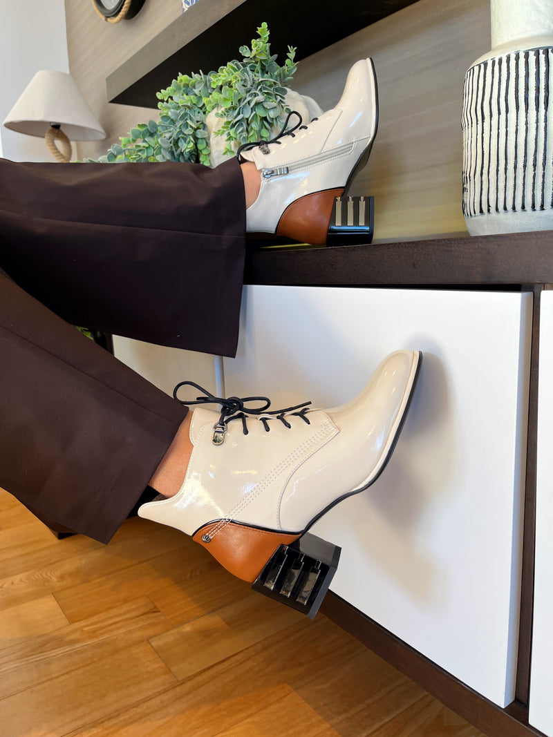 Redz Ankle Boot - Beige/Tan H1002