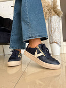 Drilleys "Eighty One" Cobalt Trainers - Navy