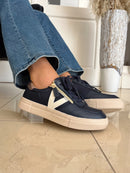 Drilleys "Eighty One" Cobalt Trainers - Navy