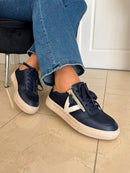 Drilleys "Eighty One" Cobalt Trainers - Navy
