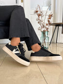 Drilleys "Eighty One" Whipped Ink Trainers - Black