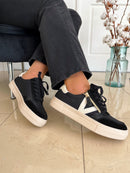Drilleys "Eighty One" Whipped Ink Trainers - Black