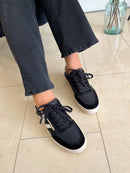 Drilleys "Eighty One" Whipped Ink Trainers - Black