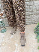 XTI Wedged Taupe & Metallic Trainers 144628