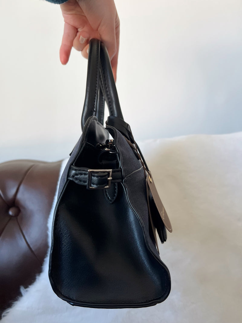 Gionni Adele Suede Mini Tote Bag 11G2792- Navy