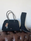 Gionni Adele Suede Tote Bag 11G2791 - Black