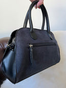 Gionni Adele Suede Mini Tote Bag 11G2792- Navy