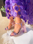 Redz Metallic Rose Lilac Sandal - LTS10607-6A