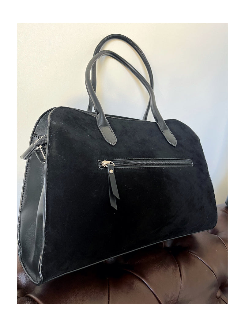 Gionni Adele Suede Tote Bag 11G2791 - Black
