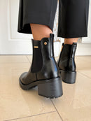 Patrizio 'Loreto' Block Heel Ankle Boot - Black