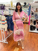 Megan Bow Clutch with Pearl Handle Rose Gold