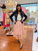 XTI Woven Pearl Mule - Black 142682