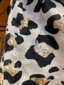 Moira Animal Print Scarf With Gold Speckle