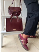 Dice Vail Saddle Bag - 13D2228 Burgundy