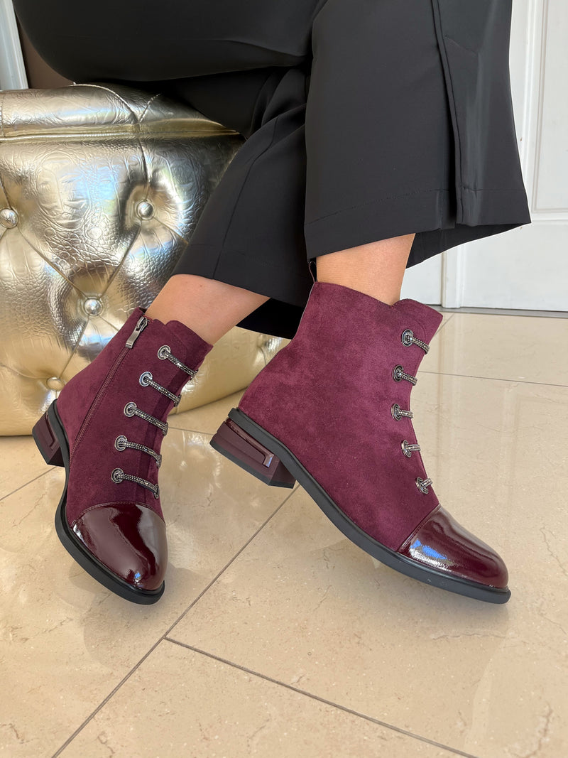Redz Ankle Boot - Wine D6415