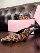 Una Healy “Bird Hunter" Wild Spark Sling Back - Leopard Print