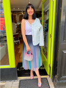 Chrishell Crystal Ombre Pouch Bag - Pink