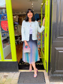 Chrishell Crystal Ombre Pouch Bag - Pink