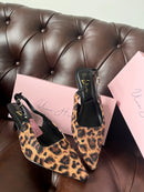 Una Healy “Bird Hunter" Wild Spark Sling Back - Leopard Print