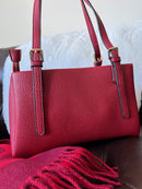 Gionni Charlotte Shoulder Bag With Tassel - Berry Red