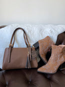 Gionni Charlotte Shoulder Bag With Tassel - Light Brown