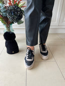 Drilleys "Eighty" Coal Fog Trainers - Black