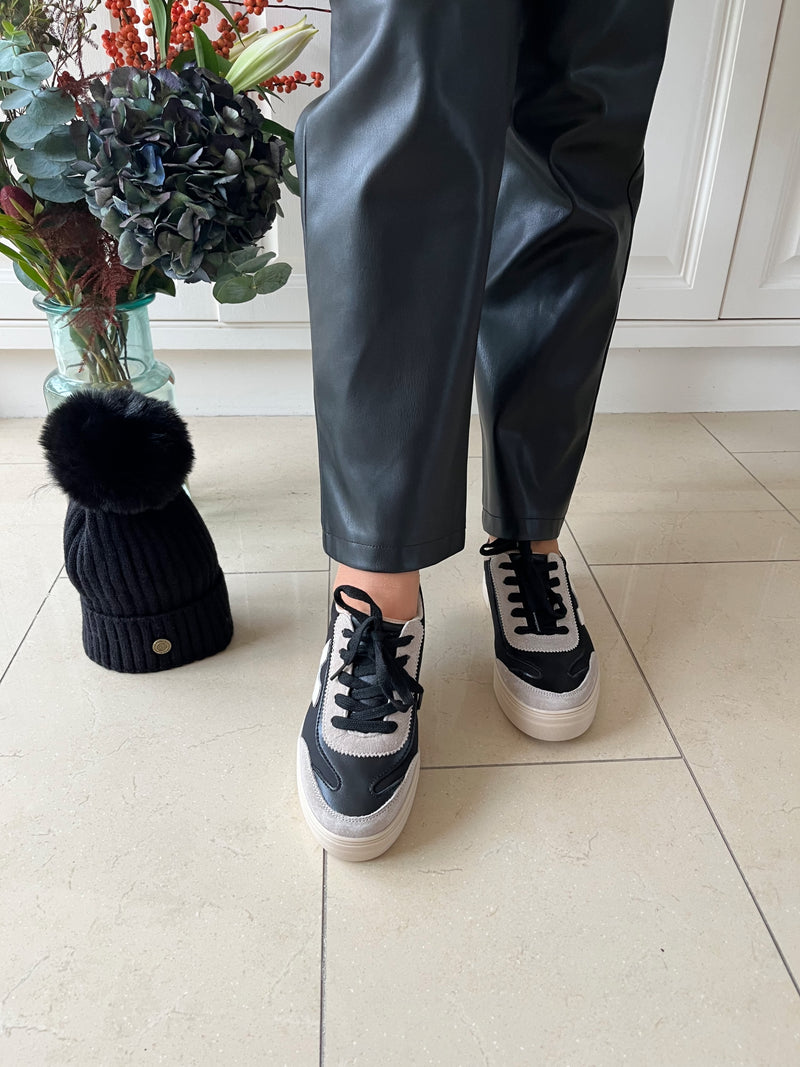 Drilleys "Eighty" Coal Fog Trainers - Black