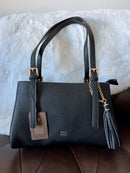 Gionni Charlotte Shoulder Bag With Tassel - Black