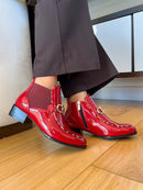 Patrizio 'Lendorf' Rossa Ankle Boot - Red