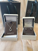 Absolute Earring Silver Claddagh Crystal Stud SE383SL