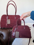 Gionni Adele Suede Mini Tote Bag 11G2792- Burgundy