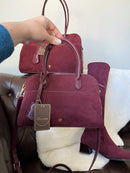 Gionni Adele Suede Mini Tote Bag 11G2792- Burgundy