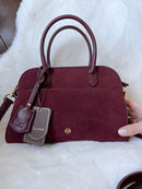 Gionni Adele Suede Mini Tote Bag 11G2792- Burgundy