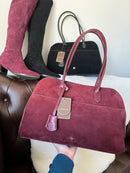 Gionni Adele Suede Tote Bag 11G2791 - Burgundy