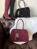 Gionni Adele Suede Tote Bag 11G2791 - Burgundy