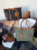 Gionni Angele Large Shopper Bag - Black & Tan 11G2821