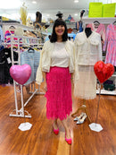 Marco Tozzi Sling Back Shoe Pink & Red - 2-29610-42 514