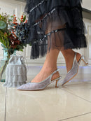 Sorento 'Kilda Beach' Silver Jewels Sling Back