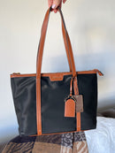 Gionni Angele Large Shopper Bag - Black & Tan 11G2821