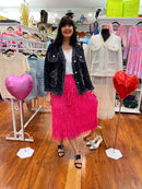 Dua Silver Tweed Knitted Jacket  - Black