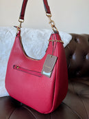Gionni Charlotte Curved Shoulder Bag With Tassel - Berry Red 11G2818