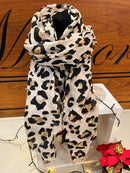 Moira Animal Print Scarf With Gold Speckle