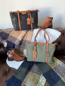 Gionni Angele Large Shopper Bag - Black & Tan 11G2821