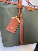 Gionni Angele Large Shopper Bag - Olive & Tan 11G2821